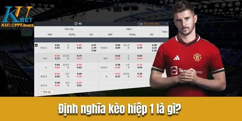 Hướng dẫn đặt cược kèo hiệp 1 từ A đến Z dễ hiểu nhất Định nghĩa kèo hiệp 1 là gì?