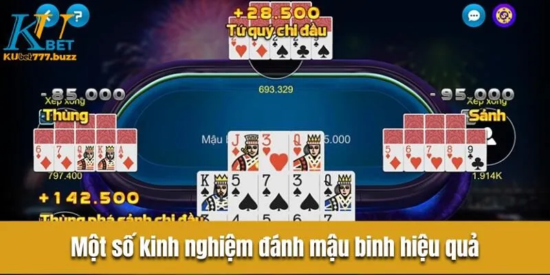 Hướng Dẫn Đánh Bài Mậu Binh Chi Tiết Và Chính Xác Nhất Một số kinh nghiệm đánh mậu binh hiệu quả
